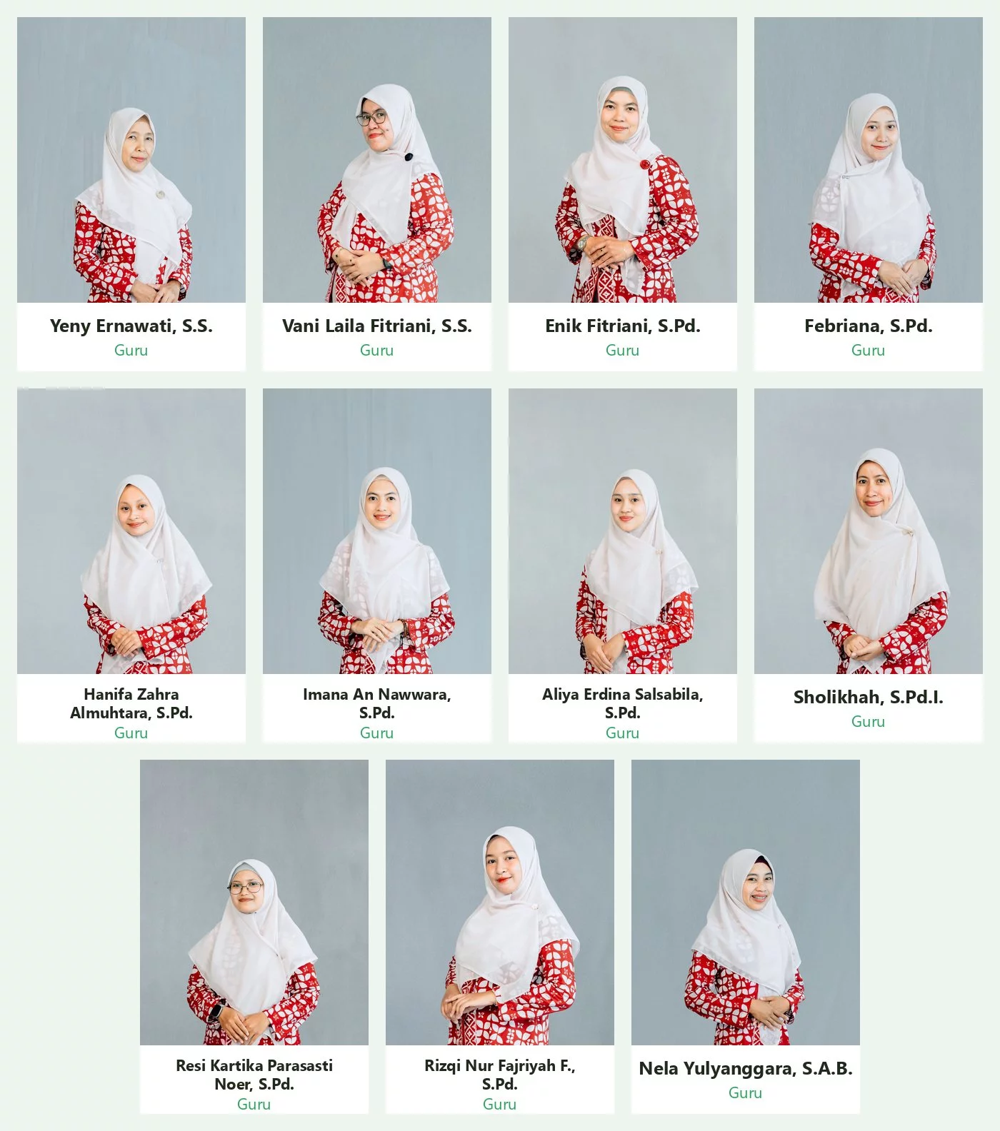 Dewan Guru KB-TK Islam Al Ikhlas Malang